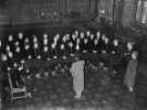 John Henry Bingham, Lord Mayor of Sheffield, 1954-1955: Visit of the Obernkirchen Children's Choir, Town Hall John Henry Bingham, Lord Mayor of Sheffield, 1954-1955: Visit of the Obernkirchen Children's Choir, Town Hall