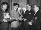 John Henry Bingham, Lord Mayor of Sheffield, 1954-1955: Sheffield Telegraph Marathon, presentation of prizes John Henry Bingham, Lord Mayor of Sheffield, 1954-1955: Sheffield Telegraph Marathon, presentation of prizes