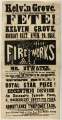 Kelvin Grove: public fete and fireworks, 26 Apr 1852