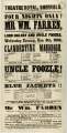 Theatre Royal playbill: Clandestine Marriage, William Farren, Uncle Foozle, etc., 8 Nov1848