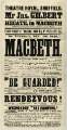 Theatre Royal playbill: Macbeth, Dec 1848