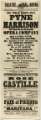 Theatre Royal playbill: Pyne and Harrison English Opera Company, etc., March 1858