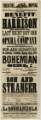 Theatre Royal playbill: The Bohemian Girl!, etc., 26 March 1858