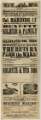 Theatre Royal playbill: The Return from the Wars, etc., 25 Apr 1858