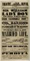 Theatre Royal playbill: Married Life, etc., 21 May 1858
