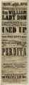 Theatre Royal playbill: Used Up, etc., 26 May 1858