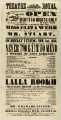 Theatre Royal playbill: Never too Late to Mend, etc., 1 Nov 1858