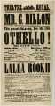 Theatre Royal playbill: Othello, etc., 6 Nov 1858