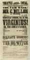 Theatre Royal playbill: Virginius, etc., 24 Nov 1858