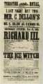 Theatre Royal playbill: Richard III, etc., 25 Nov 1858