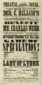 Theatre Royal playbill: Game of Speculation, etc., 26 Nov 1858