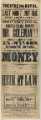 Theatre Royal playbill: Money, etc., 8 June 1866