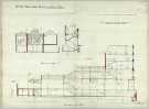 Shop on High Street and Chapel Walk, Sheffield for Mr John Walsh - section plan