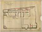 Albert Hall, Barkers Pool, Sheffield - alteration of staircases - basement plan Albert Hall, Barkers Pool, Sheffield - alteration of staircases - basement plan