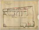 Albert Hall, Barkers Pool, Sheffield - alteration of staircases - basement plan