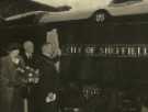 Lord Mayor, Councillor Samuel Hartley Marshall JP and Lady Mayoress, Mrs Marshall at the naming of the LMS locomotive 'City of Sheffield'
