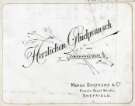 Herzlichen Glucknunsch zum Jahreswechsel [Happy New Year] Marsh Brothers and Co. [Ltd., steel manufacturers], Ponds Steel Works, [Shude Lane], Sheffield, c. 1892