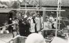 Laying of foundation stone by Mrs Norah Boot JP and outdoor ceremony for new Parish Hall, All Saints C. of E. Church, Ecclesall Road South Laying of foundation stone by Mrs Norah Boot JP and outdoor ceremony for new Parish Hall, All Saints C. of E. Church, Ecclesall Road South