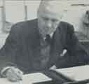 Batchelors Foods Ltd., Sheffield factory: Bill Keen, Head of the Wages Section, [Limestone Cottage Lane], Sheffield
