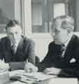 Batchelors Foods Ltd., Sheffield Factory: Malcolm Hewitt (left) and Arthur Glassbrook, respectively secretary and chair of the Sports and Social Club