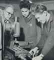 Batchelors Foods Ltd., (left) Reginald Gill instructing (right) Paul Wragg (aged 16) from Sheffield and (centre) Robin James at the Regional Training Workshop, Port Sunlight