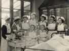 City General Hospital (latterly the Northern General Hospital), Fir Vale: Nurses in the classroom with (left) Matron, c.1950s