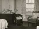 Bedroom at the Nurses home, City General Hospital (later known as Northern General Hospital), Fir Vale, c.1950s Bedroom at the Nurses home, City General Hospital (later known as Northern General Hospital), Fir Vale, c.1950s
