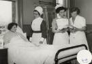 Ward 2 showing (2nd left) Sister Coxhead, City General Hospital (later the Northern General Hospital), Fir Vale, c.1950s Ward 2 showing (2nd left) Sister Coxhead, City General Hospital (later the Northern General Hospital), Fir Vale, c.1950s