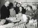 Lord Mayor attending the 100th birthday party of Mrs M. G. Lomas, Dryden ward 28, City General Hospital (later the Northern7 General Hospital), Fir Vale, c.1950s Lord Mayor attending the 100th birthday party of Mrs M. G. Lomas, Dryden ward 28, City General Hospital (later the Northern7 General Hospital), Fir Vale, c.1950s