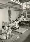 Children receiving treatment, Physiotherapy Department, City General Hospital and (later known as the Northern General Hospital), Fir Vale Children receiving treatment, Physiotherapy Department, City General Hospital and (later known as the Northern General Hospital), Fir Vale