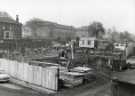 Demolition scenes on Durham Road (foreground) and Damer Street (centre left) for construction of extension to Children's Hospital showing (top left) Weston Park Museum and Art Gallery Demolition scenes on Durham Road (foreground) and Damer Street (centre left) for construction of extension to Children's Hospital showing (top left) Weston Park Museum and Art Gallery