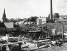 Construction of new Royal Hallamshire Hospital, Glossop Road showing (top left) St. Mark C. of E. Church, Broomfield Road Construction of new Royal Hallamshire Hospital, Glossop Road showing (top left) St. Mark C. of E. Church, Broomfield Road