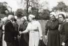 Lord Mayor, [Alderman Harold Slack], meeting hospital staff on the site of the new teaching hospital (Royal Hallamshire Hospital), Glossop Road c. 1961 - 1962