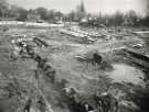 Laying of foundations on the site of the new teaching hospital (Royal Hallamshire Hospital), Glossop Road 