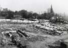 Laying of foundations on the site of the new teaching hospital (Royal Hallamshire Hospital), Glossop Road 
