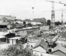 Construction work for new teaching hospital, (Royal Hallamshire Hospital), Glossop Road showing (top left) Weston Park Hospital and (top centre) rear of Charles Clifford Dental Hospital Construction work for new teaching hospital, (Royal Hallamshire Hospital), Glossop Road showing (top left) Weston Park Hospital and (top centre) rear of Charles Clifford Dental Hospital