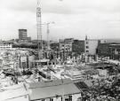 Construction work for new teaching hospital, (Royal Hallamshire Hospital), Glossop Road showing (top left) Arts Tower, University of Sheffield Construction work for new teaching hospital, (Royal Hallamshire Hospital), Glossop Road showing (top left) Arts Tower, University of Sheffield