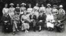 Lady Mayoress, Mrs Ballard (3rd right, front) and Lord Mayor, Alderman Albert Ballard, (4th right), School of Physiotherapy, Westbourne [House], Collegiate Crescent, c.1957 - 1958