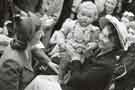 Mother and baby at a sports day at unnamed Sheffield hospital Mother and baby at a sports day at unnamed Sheffield hospital