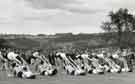 Ladies physical training routine at a Sports Day at unnamed Sheffield hospital Ladies physical training routine at a Sports Day at unnamed Sheffield hospital