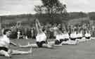 Ladies physical training routine at a Sports Day at unnamed Sheffield hospital Ladies physical training routine at a Sports Day at unnamed Sheffield hospital