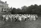 Physical training, rear of Clarke House School of Nursing, Clarke Drive