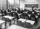 Students with capes on at a lecture, Clarke House School of Nursing, Clarke Drive Students with capes on at a lecture, Clarke House School of Nursing, Clarke Drive