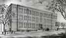 Artists' impression of building, Charles Clifford Dental Hospital, Wellesley Road, c.1960 Artists' impression of building, Charles Clifford Dental Hospital, Wellesley Road, c.1960