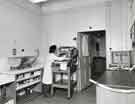 Wet finishing room showing print glazing drum, Department of Medical Photography, Royal Hospital, West Street Wet finishing room showing print glazing drum, Department of Medical Photography, Royal Hospital, West Street