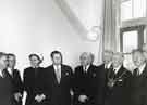 Visit by Lord Mayor, [Alderman Albert Ballard], Whiteley Wood Clinic (former George Woofindin Convalescent Home), Woofindin Avenue, Fulwood, c. 1957