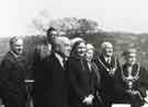 Visit by Lord Mayor, [Alderman Albert Ballard], Whiteley Wood Clinic (former George Woofindin Convalescent Home), Woofindin Avenue, Fulwood, c. 1957