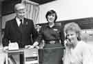 Presentation of teletrollies to the Royal Hallamshire Hospital, Glossop Road to mark the 500,000th telephone [installation] in the Sheffield area