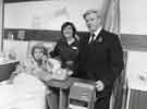 Presentation of teletrollies to the Royal Hallamshire Hospital, Glossop Road to mark the 500,000th telephone [installation] in the Sheffield area