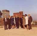 Visitors on roof of Sheffield Children's Hospital, Western Bank 
